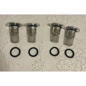 Bathroom Sink Drain Strainer, Pop-up Strainer with Silver - Set Of 4